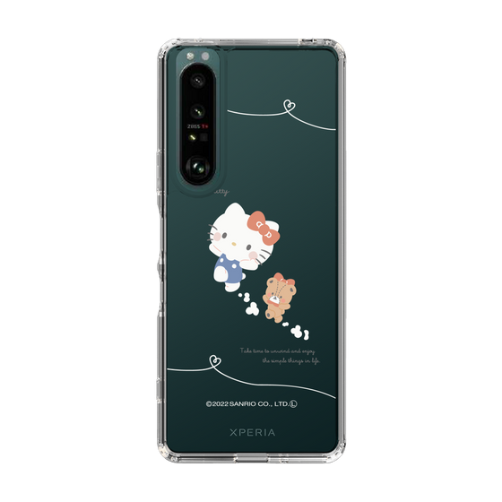 スリムプロテクションケース［ Hello Kitty - むきゅむきゅKT_クリア_02 ］