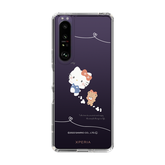 スリムプロテクションケース［ Hello Kitty - むきゅむきゅKT_クリア_02 ］