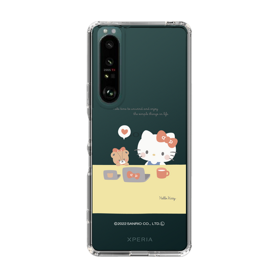 スリムプロテクションケース［ Hello Kitty - むきゅむきゅKT_クリア_04 ］