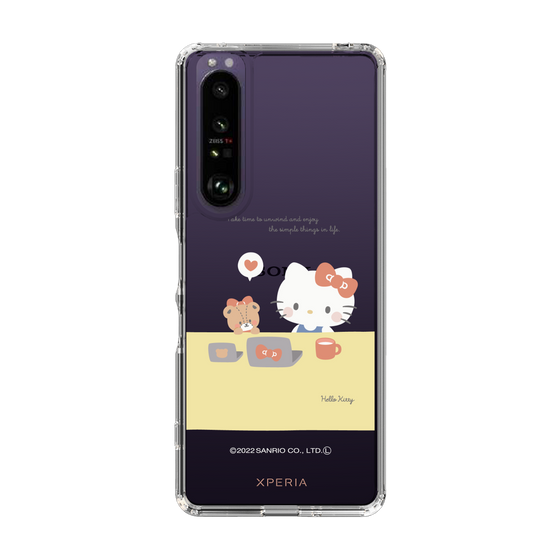 スリムプロテクションケース［ Hello Kitty - むきゅむきゅKT_クリア_04 ］