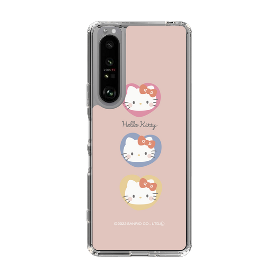 スリムプロテクションケース［ Hello Kitty - むきゅむきゅKT_ピンク_01 ］