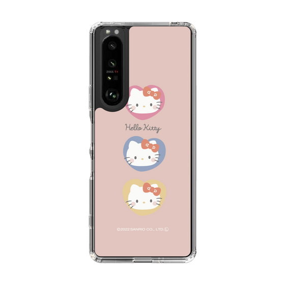スリムプロテクションケース［ Hello Kitty - むきゅむきゅKT_ピンク_01 ］