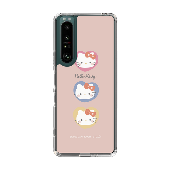 スリムプロテクションケース［ Hello Kitty - むきゅむきゅKT_ピンク_01 ］