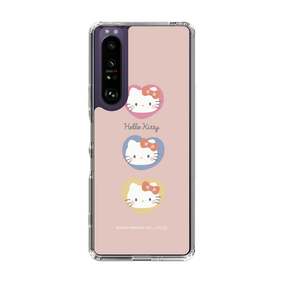 スリムプロテクションケース［ Hello Kitty - むきゅむきゅKT_ピンク_01 ］