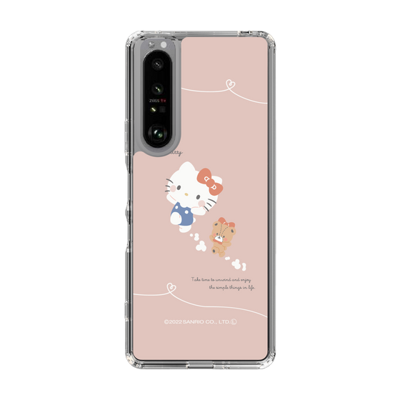 スリムプロテクションケース［ Hello Kitty - むきゅむきゅKT_ピンク_02 ］