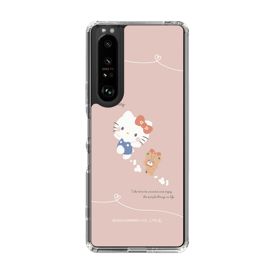 スリムプロテクションケース［ Hello Kitty - むきゅむきゅKT_ピンク_02 ］