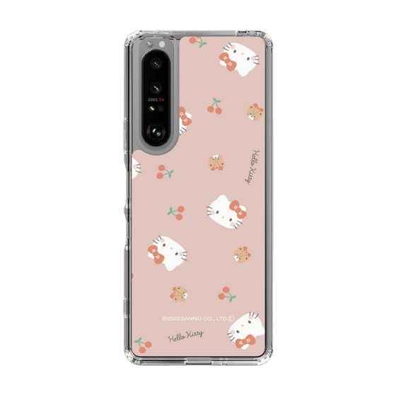 スリムプロテクションケース［ Hello Kitty - むきゅむきゅKT_ピンク_03 ］