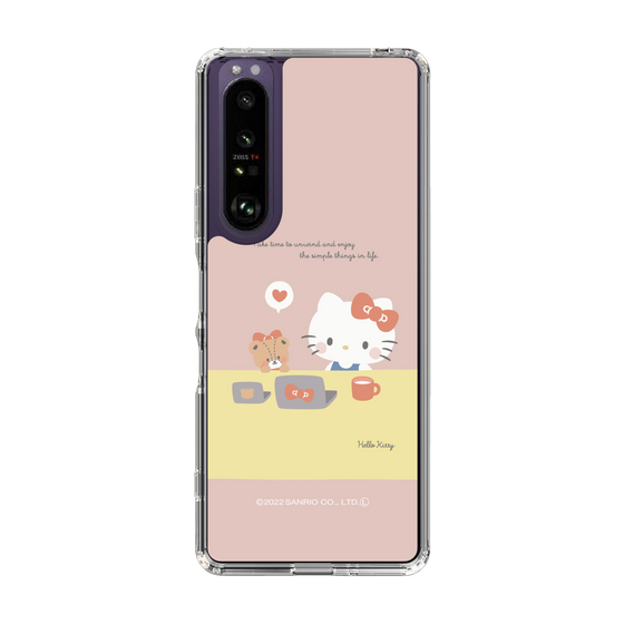 スリムプロテクションケース［ Hello Kitty - むきゅむきゅKT_ピンク_04 ］