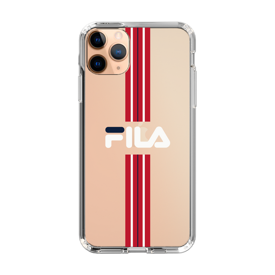 スリムプロテクションケース［ FILA - STRIPE - Red ］