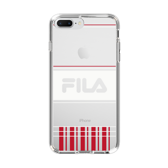 スリムプロテクションケース［ FILA - LATTICE - Red ］