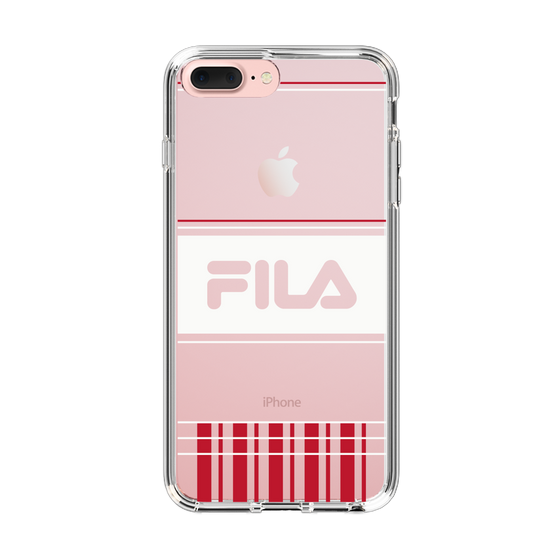 スリムプロテクションケース［ FILA - LATTICE - Red ］