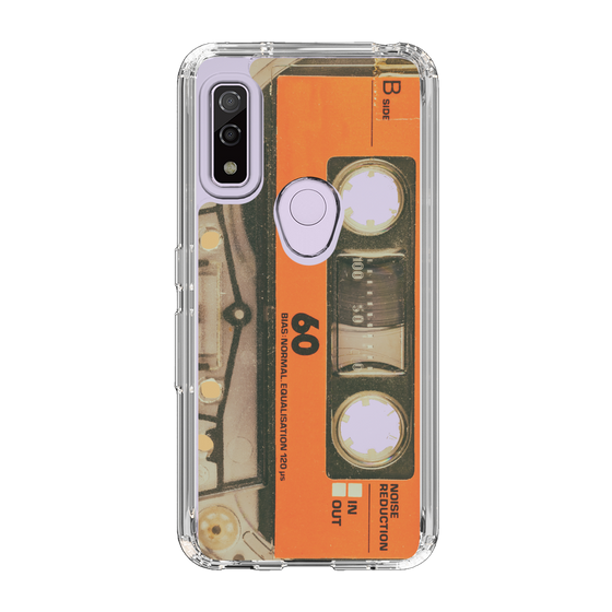 スリムプロテクションケース［ RETORO CASSETTE TAPE - Skeleton Orange ］