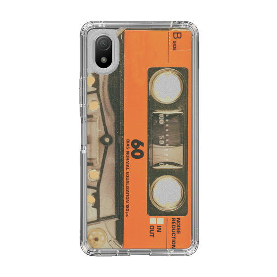 スリムプロテクションケース［ RETORO CASSETTE TAPE - Skeleton Orange ］