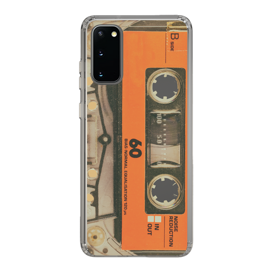 スリムプロテクションケース［ RETORO CASSETTE TAPE - Skeleton Orange ］