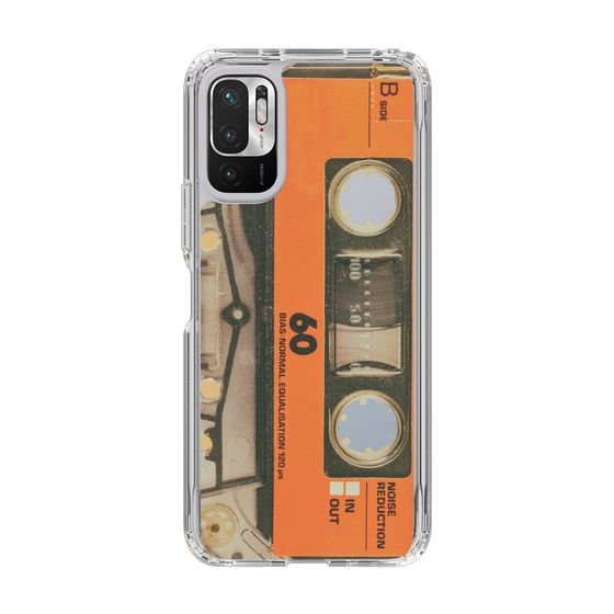 スリムプロテクションケース［ RETORO CASSETTE TAPE - Skeleton Orange ］