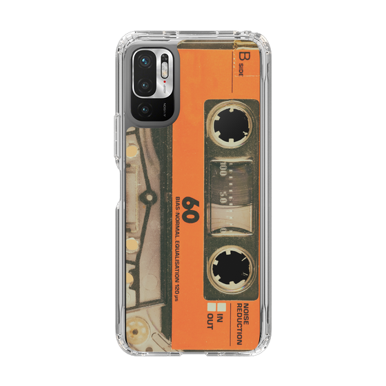スリムプロテクションケース［ RETORO CASSETTE TAPE - Skeleton Orange ］