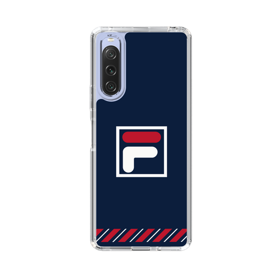 スリムプロテクションケース［ FILA Logo Navy - フィラ ロゴ ネイビー ］