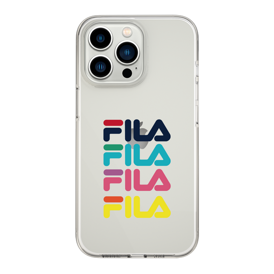 スリムプロテクションケース［ Colorful FILA Logo - カラフル フィラ ロゴ ］