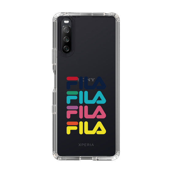 スリムプロテクションケース［ Colorful FILA Logo - カラフル フィラ ロゴ ］