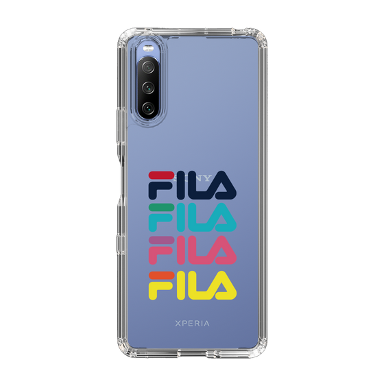 スリムプロテクションケース［ Colorful FILA Logo - カラフル フィラ ロゴ ］