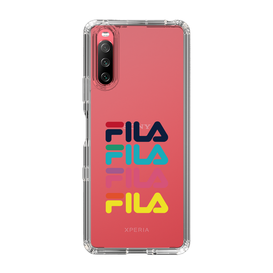 スリムプロテクションケース［ Colorful FILA Logo - カラフル フィラ ロゴ ］