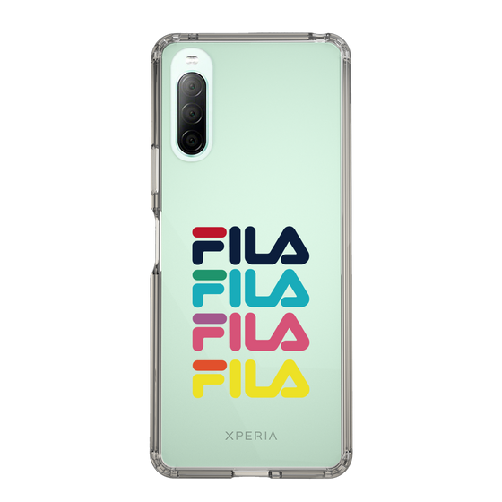 スリムプロテクションケース［ Colorful FILA Logo - カラフル フィラ ロゴ ］