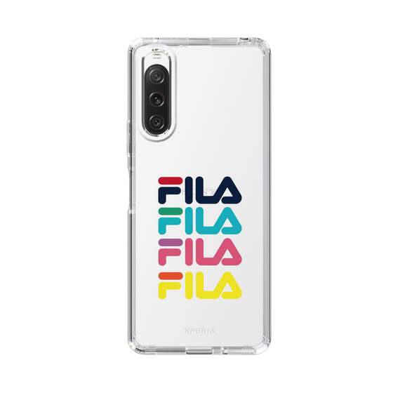 スリムプロテクションケース［ Colorful FILA Logo - カラフル フィラ ロゴ ］