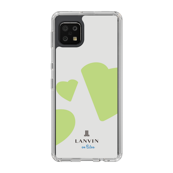 スリムプロテクションケース［ LANVIN en Bleu Hearts Green - ランバン ハート グリーン ］