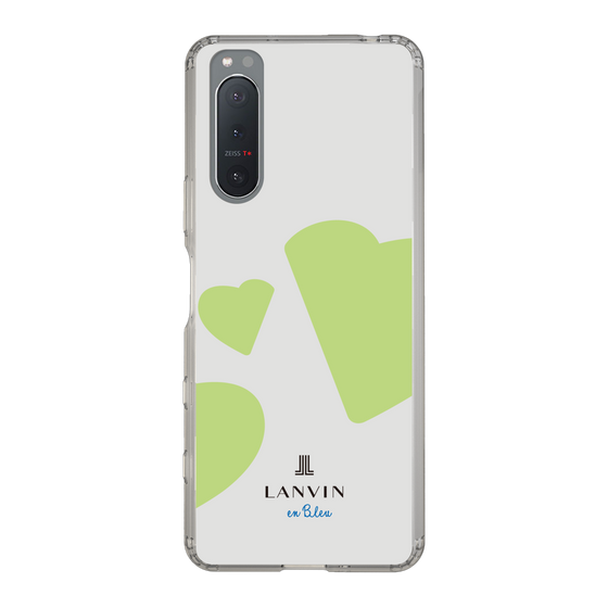 スリムプロテクションケース［ LANVIN en Bleu Hearts Green - ランバン ハート グリーン ］