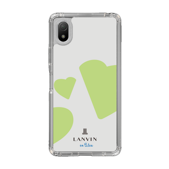 スリムプロテクションケース［ LANVIN en Bleu Hearts Green - ランバン ハート グリーン ］