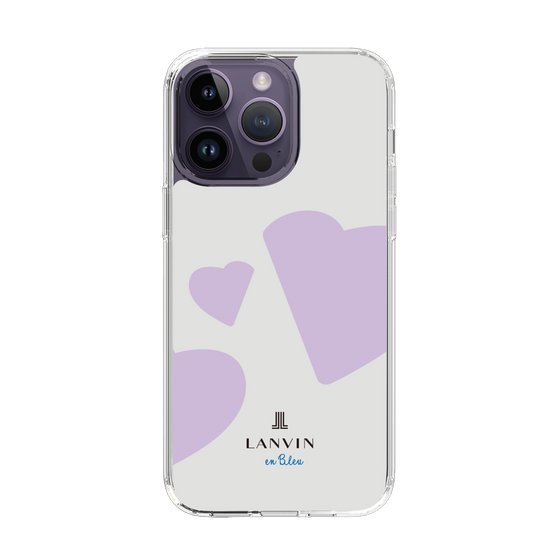 スリムプロテクションケース［ LANVIN en Bleu Hearts Purple - ランバン ハート パープル ］