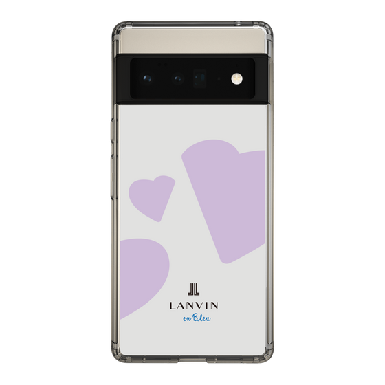 スリムプロテクションケース［ LANVIN en Bleu Hearts Purple - ランバン ハート パープル ］