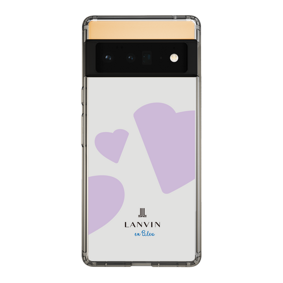 スリムプロテクションケース［ LANVIN en Bleu Hearts Purple - ランバン ハート パープル ］