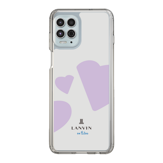 スリムプロテクションケース［ LANVIN en Bleu Hearts Purple - ランバン ハート パープル ］