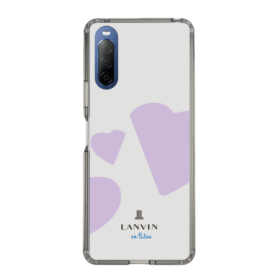 スリムプロテクションケース［ LANVIN en Bleu Hearts Purple - ランバン ハート パープル ］