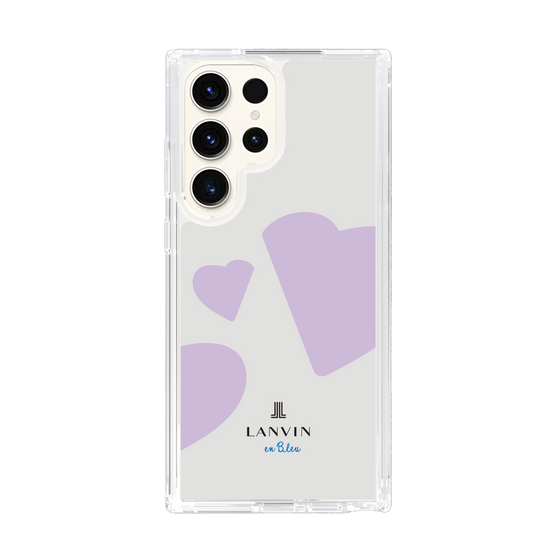 スリムプロテクションケース［ LANVIN en Bleu Hearts Purple - ランバン ハート パープル ］