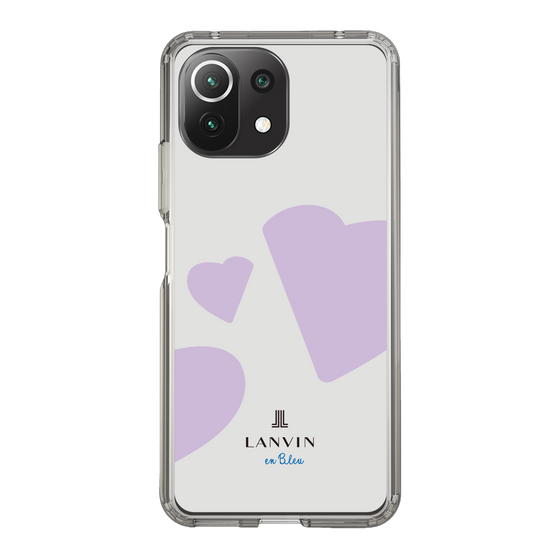 スリムプロテクションケース［ LANVIN en Bleu Hearts Purple - ランバン ハート パープル ］