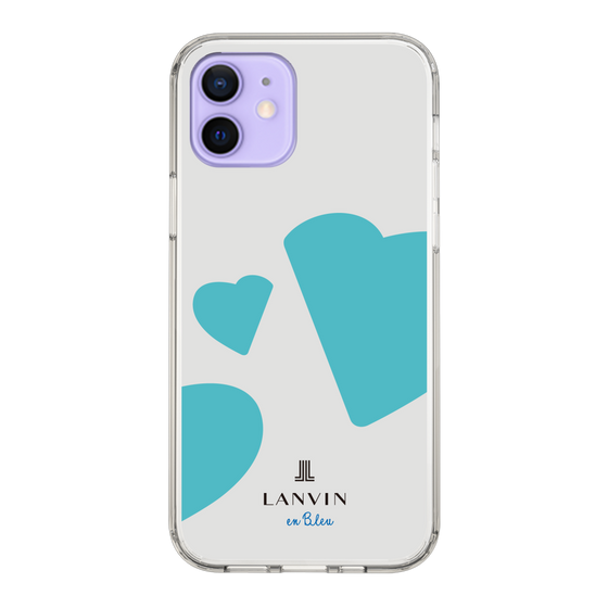 スリムプロテクションケース［ LANVIN en Bleu Hearts Blue - ランバン ハート ブルー ］