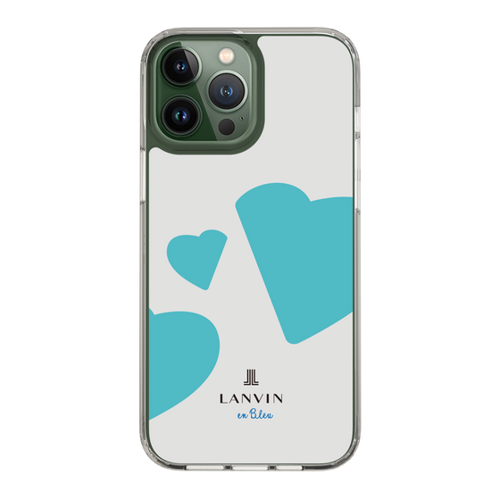 スリムプロテクションケース［ LANVIN en Bleu Hearts Blue - ランバン ハート ブルー ］