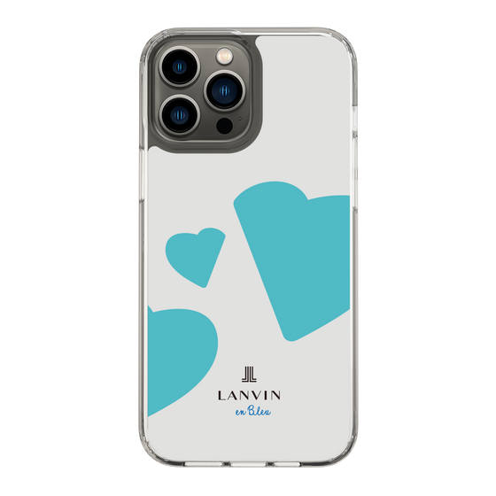 スリムプロテクションケース［ LANVIN en Bleu Hearts Blue - ランバン ハート ブルー ］