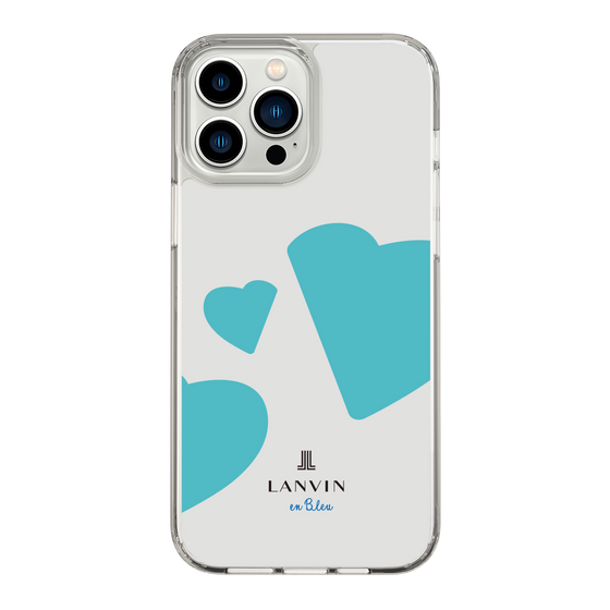 スリムプロテクションケース［ LANVIN en Bleu Hearts Blue - ランバン ハート ブルー ］