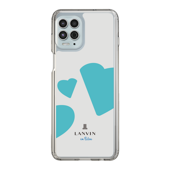 スリムプロテクションケース［ LANVIN en Bleu Hearts Blue - ランバン ハート ブルー ］