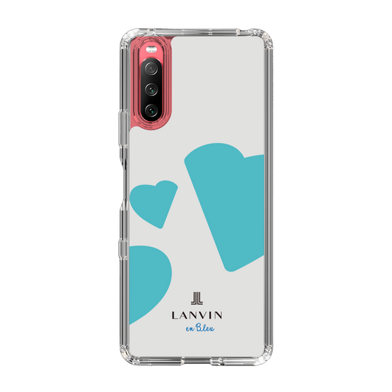 スリムプロテクションケース［ LANVIN en Bleu Hearts Blue - ランバン ハート ブルー ］