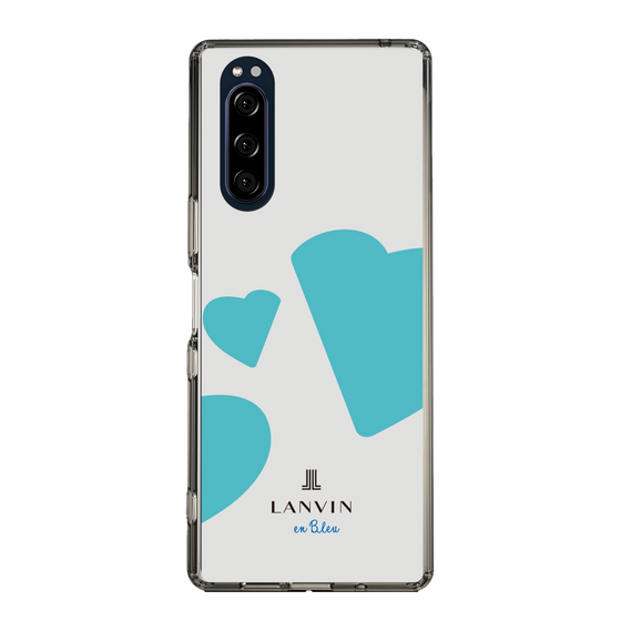 スリムプロテクションケース［ LANVIN en Bleu Hearts Blue - ランバン ハート ブルー ］