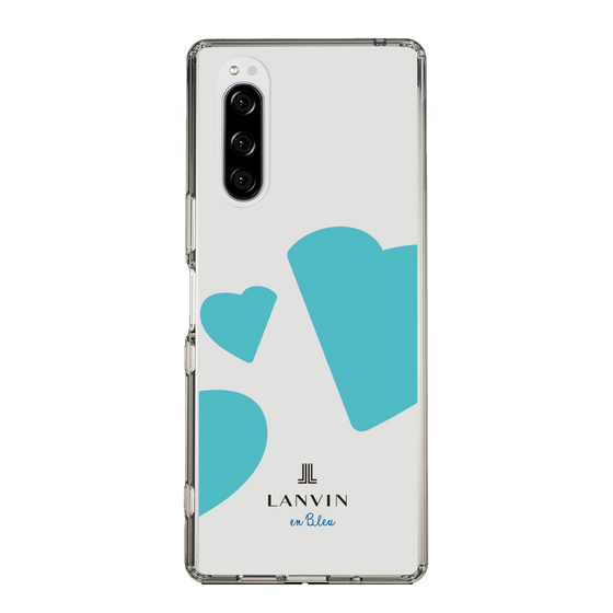 スリムプロテクションケース［ LANVIN en Bleu Hearts Blue - ランバン ハート ブルー ］