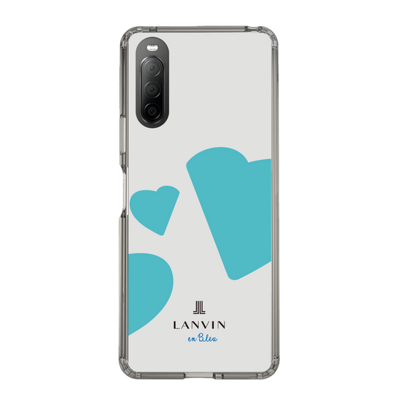 スリムプロテクションケース［ LANVIN en Bleu Hearts Blue - ランバン ハート ブルー ］