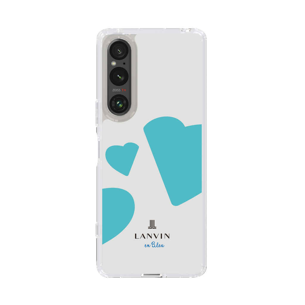 スリムプロテクションケース for SONY Xperia 1 V［ LANVIN en Bleu Hearts Blue - ランバン ハ