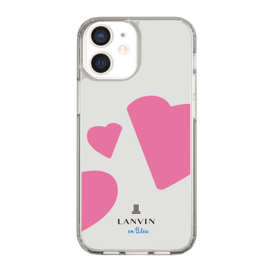 スリムプロテクションケース［ LANVIN en Bleu Hearts Pink - ランバン ハート ピンク ］