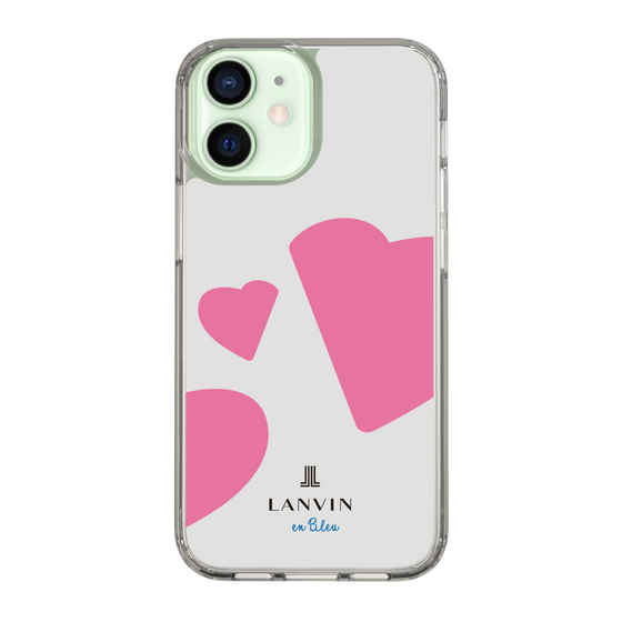 スリムプロテクションケース［ LANVIN en Bleu Hearts Pink - ランバン ハート ピンク ］