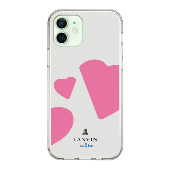 スリムプロテクションケース［ LANVIN en Bleu Hearts Pink - ランバン ハート ピンク ］